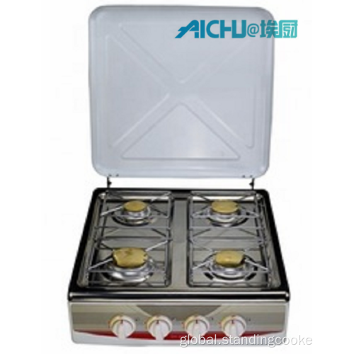 Mini Gas Stove Cylinders 4 Burners Portable Stainless Steel Mini Gas Stove Supplier